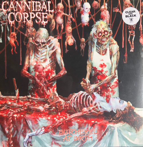 Cannibal Corpse - Butchered At Birth (SEALED) (2022, US & CAN) - Clear and black vinyl 