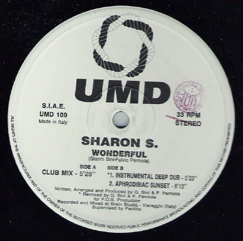 Sharon S. - Wonderful (1993 Italy, G/G)