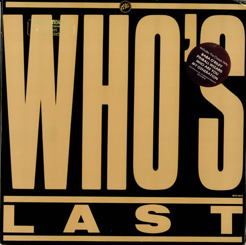 The Who – Who's Last (2LPs used Canada 1984 gatefold jacket VG+/VG+)