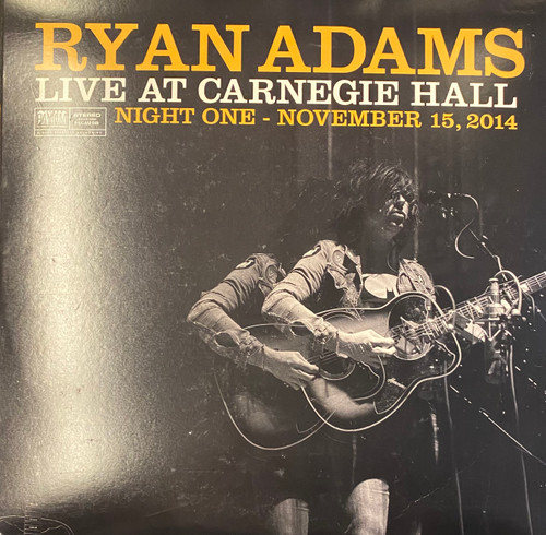 Ryan Adams - Live At Carnegie Hall (2015 USA, VG+/VG)