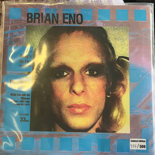 Brian Eno - Baby's On Fire (Live) / Third Uncle (Live) (2007 US Unofficial 7” Single  - EX/EX)