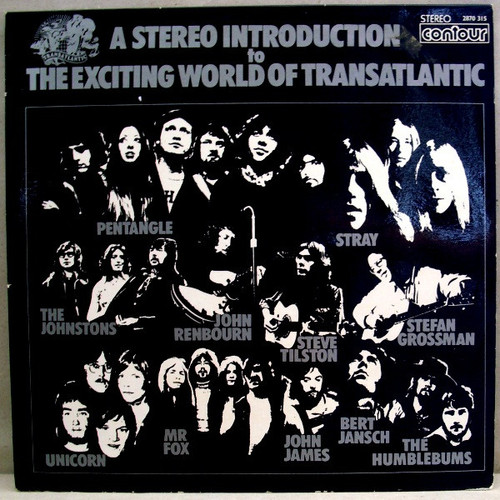 Various Artists – A Stereo Introduction To The Exciting World Of Transatlantic (LP used UK 1972 compilation VG+/VG+)