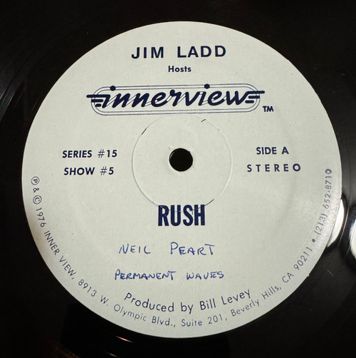 Rush - Jim Ladd Hosts Innerview - Rush (Inner view - 1980 Promo Series 15 #5 )