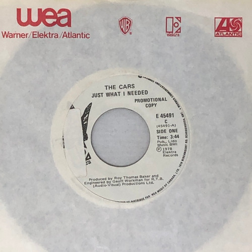The Cars - Just What I Needed (Canadian White Label Promo 7" Single)