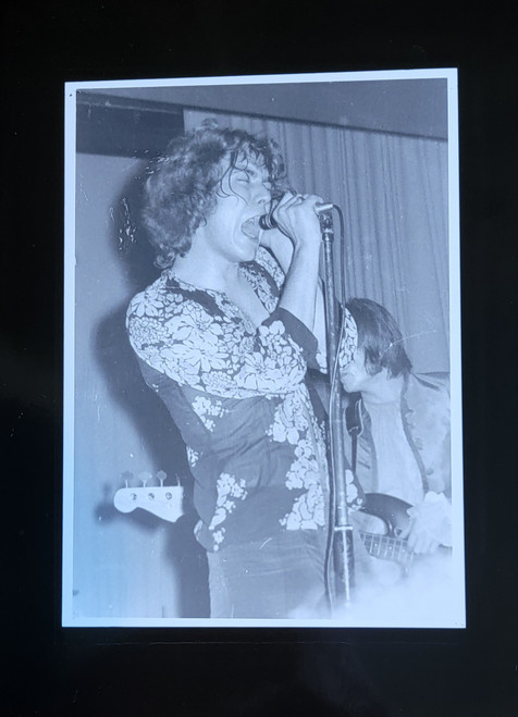 Robert Plant/The New Yardbirds aka Led Zeppelin 5x7 black and white early live photo Gladsaxe Teen Club Denmark September 7 1968