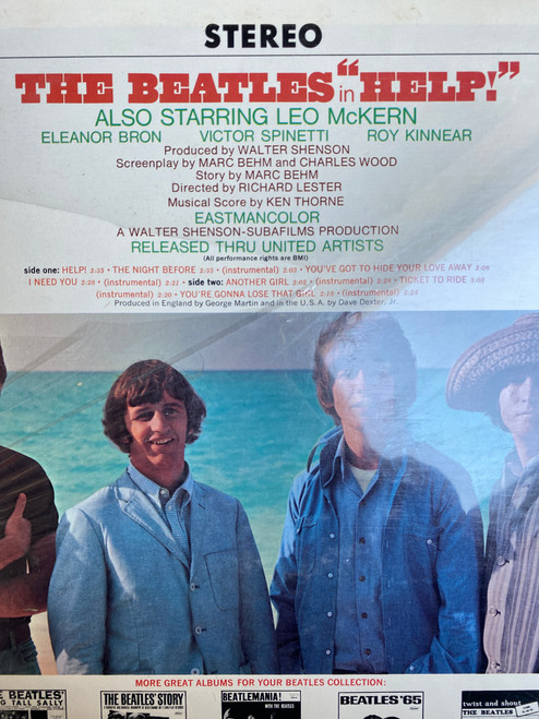 The Beatles - Help! (Original Motion Picture Soundtrack) (Sealed 1965 ...