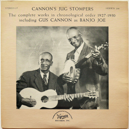Cannon’s Jug Stompers — The Complete Works In Chronological Order 1927-1930 (US 1975 Compilation, VG+/VG+)