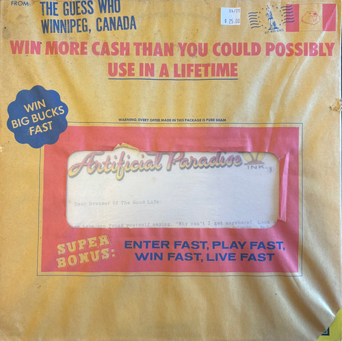 The Guess Who - Artifical Paradise (1973 Canada, Original packaging, VG+/VG)