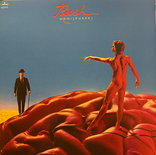 Rush - Hemispheres (1978 Canada, Gatefold, No poster, Writing top