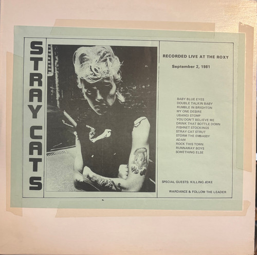 Stray Cats - Recorded Live At The Roxy September 2, 1981 (1982 Italy, Unofficial Release, 2LP VG+/VG+)