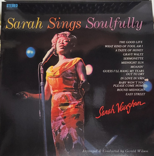 Sarah Vaughan – Sarah Sings Soulfully (LP used UK remastered reissue on 180 gm vinyl NM-/NM-)