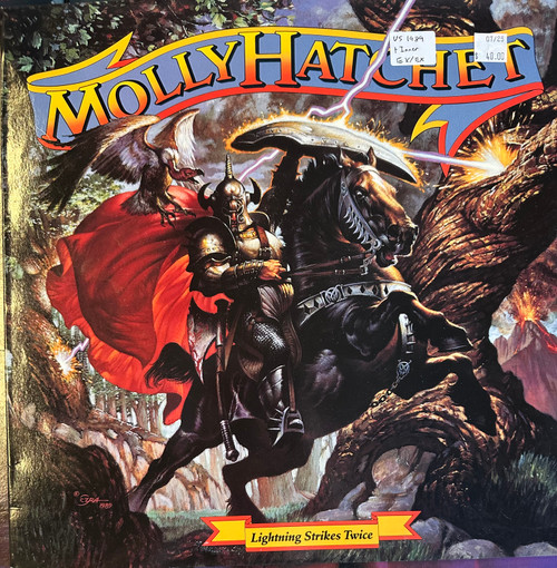 Molly Hatchet - Lightning Strikes Twice (US 1989 + Inner, EX/EX)