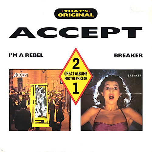 Accept - I’m A Rebel / Breaker (1989 UK, Gatefold, Compilation, EX/VG+)