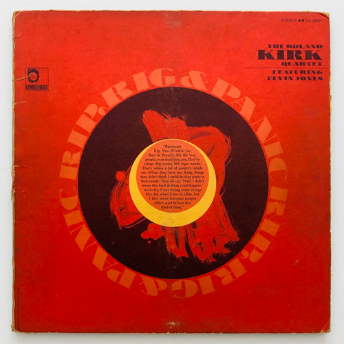The Roland Kirk Quartet Featuring Elvin Jones ‎– Rip, Rig & Panic (VG / VG-)