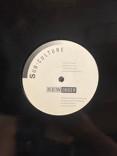 New Order - Sub-Culture (1985 UK, 12” single, EX/VG)