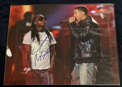 Li’l Wayne - Drake Autographed Photo