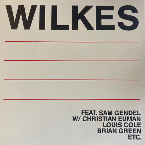 Sam Wilkes - Wilkes (2018 US, limited edition, NM-/NM-)