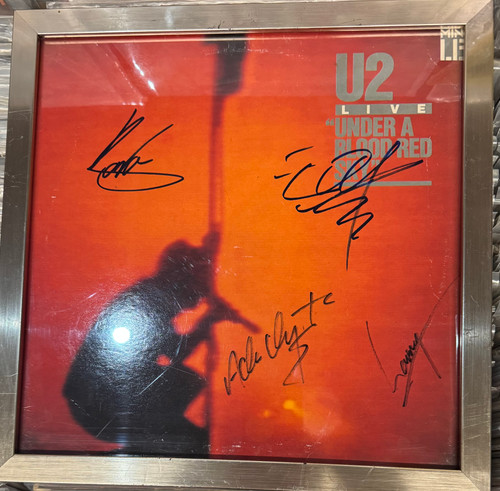 Autographed U2 LP (Under a Blood Red Sky) Signed by whole Band!! See Description