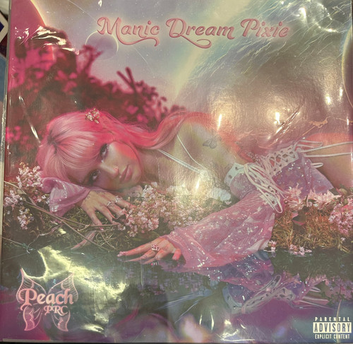 Peach PRC - Manic Dream Pixie (2023, 8” EP, Heart-Shaped Vinyl, Special Edition, NM/NM)