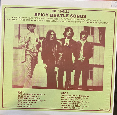 The Beatles — Spicy Beatle Songs (1964-1970 Compilation, Unofficial Release, EX/EX)