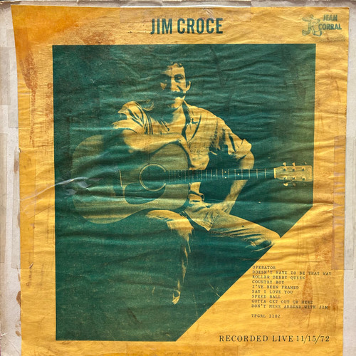 Jim Croce - Recorded Live 11/15/72 (VG-)