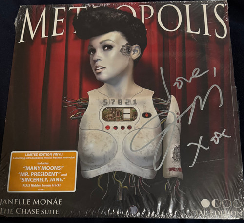 Janelle Monae The Chase Suite - Metropolis (2013 Limited Edition Sealed -Autographed) Janelle Monae The Chase Suite - Metropolis (2013 Limited Edition Sealed -Autographed)