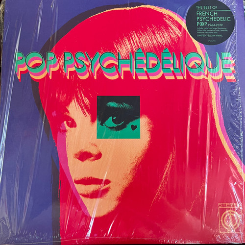 Various - Pop Psychédélique (The Best of French Psychedelic Pop 1964-2019) (2021 UK Yellow Vinyl -NM/NM)