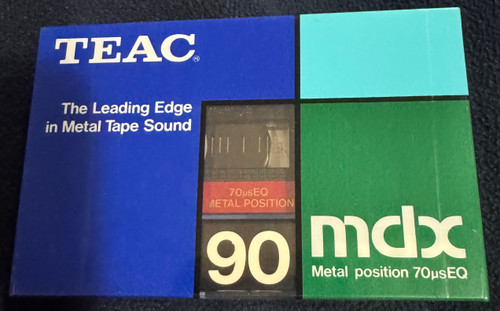 Teac MDX 90 Metal Type IV Cassette Tape Sealed 