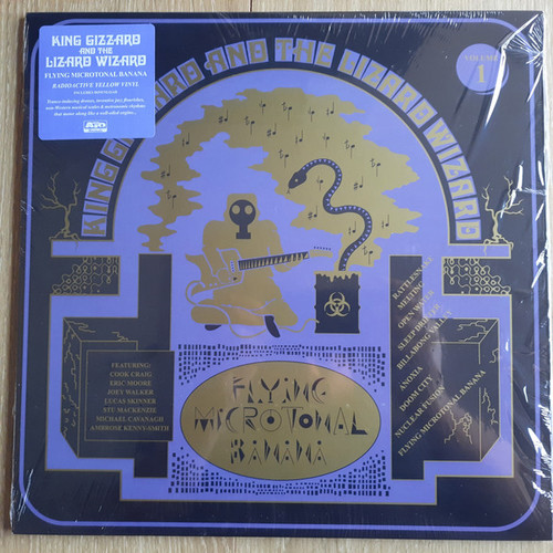 King Gizzard And The Lizard Wizard – Flying Microtonal Banana (Explorations Into Microtonal Tuning Volume 1) (LP NEW SEALED US 2021 repress radioactive yellow vinyl)