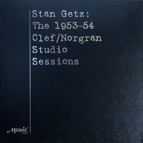 Stan Getz – The 1953-54 Clef/Norgran Studio Sessions (4LP box set used US 2011 compilation on 180 gm vinyl numbered 683 of 5000 copies NM-/NM-)