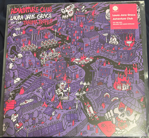 Adventure Club - Laura Jane Grace in the Trauma Tropes (Hot Pink Vinyl with Poster)