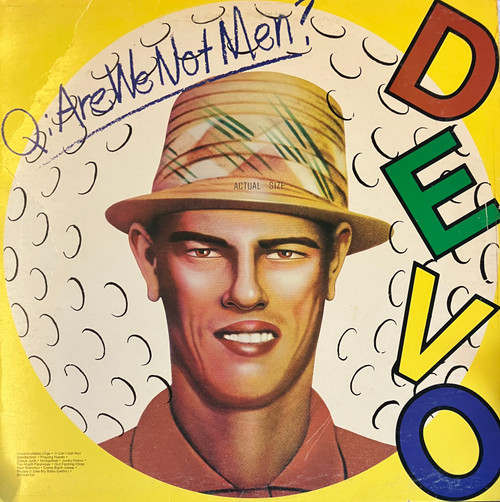 Devo - Q: Are we not Men (EX/VG) (1978 Splatter Vinyl with Inner)