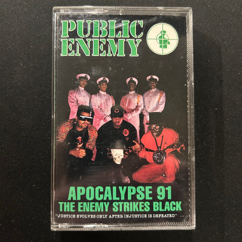 Public Enemy – Apocalypse 91... The Enemy Strikes Black CASSETTE (1991, NM/NM)