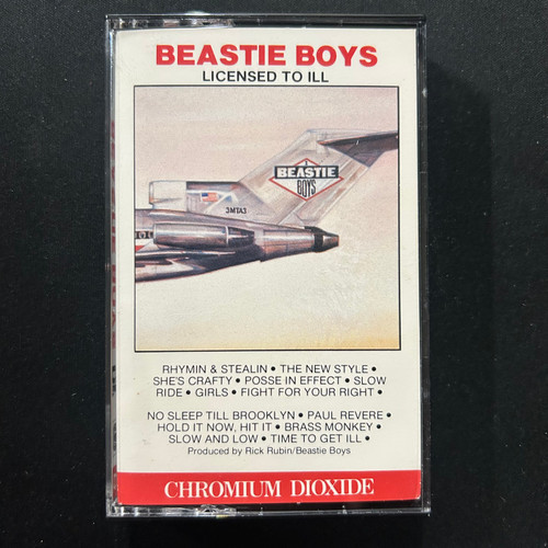 Beastie Boys - Licensed To Ill CASSETTE (1986, VG+/EX)