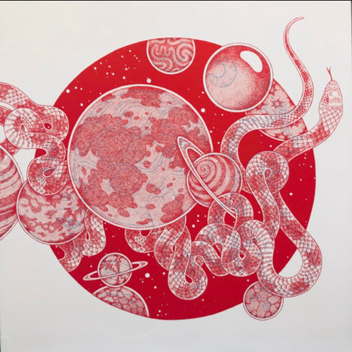 Various — Vinyl Moon Volume 046: Cosmic Blues (US 2019 Compilation, White/Red Vinyl, NM/NM)