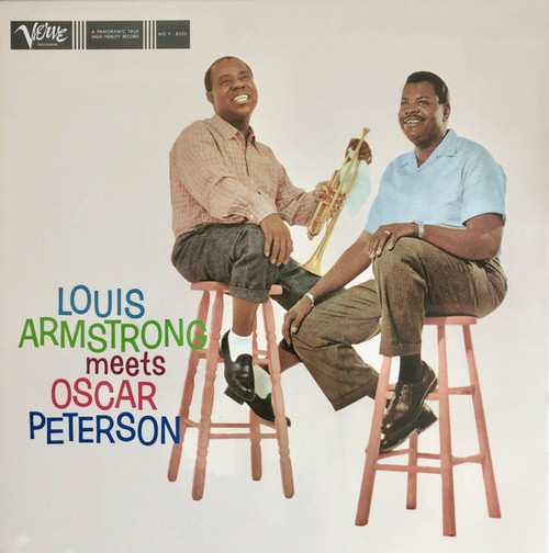 Louis Armstrong, Oscar Peterson – Louis Armstrong Meets Oscar Peterson (LP used Worldwide 2020 remastered 180 gm vinyl reissue in gatefold jacket from Verve Records and Acoustic Sounds NM-/NM-)