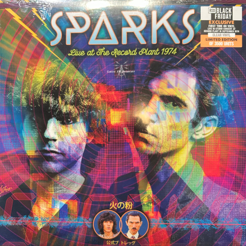 Sparks - Live At The Record Plant 1974 (2023, clear vinyl, sealed)