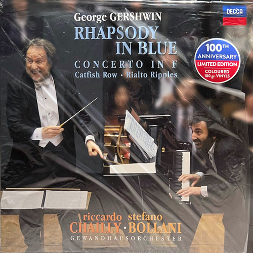 George Gershwin, Riccardo Chailly, Stefano Bollani, Gewandhausorchester Leipzig – George Gerswin: Rhapsody In Blue; Concerto In F; Catfish Row; Rialto Ripples (2LPs used Europe 2023 limited numbered edition on 180 gm blue Vinyl NM-/NM-) George Gershwin, Riccardo Chailly, Stefano Bollani, Gewandhausorchester Leipzig – George Gerswin: Rhapsody In Blue; Concerto In F; Catfish Row; Rialto Ripples (2LPs used Europe 2023 limited numbered edition on 180 gm blue Vinyl NM-/NM-)