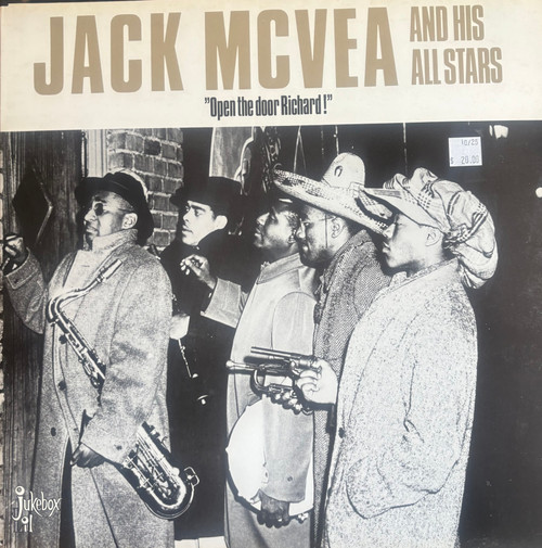 Jack McVea And His All Stars - Open The Door Richard! (1984 Sweden, Compilation, Mono, VG+/VG+)