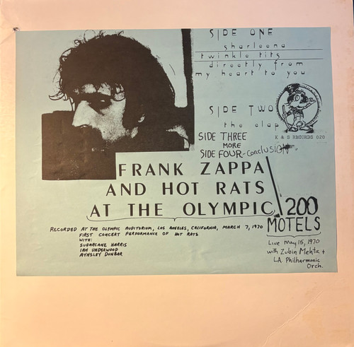 Frank Zappa - At The Olympic / 200 Motels (Rare - 1978  2XLP, Green and Orange vinyl, TMOQ Unofficial Release, Small hole punch, EX/VG+)