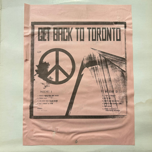 The Beatles - Get Back To Toronto (VG+/VG)