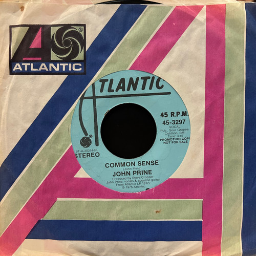 John Prine - Common Sense 7” (1975, promo, VG+/VG+)