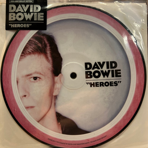 David Bowie - Heroes 7” (2017, picture disc, sealed)