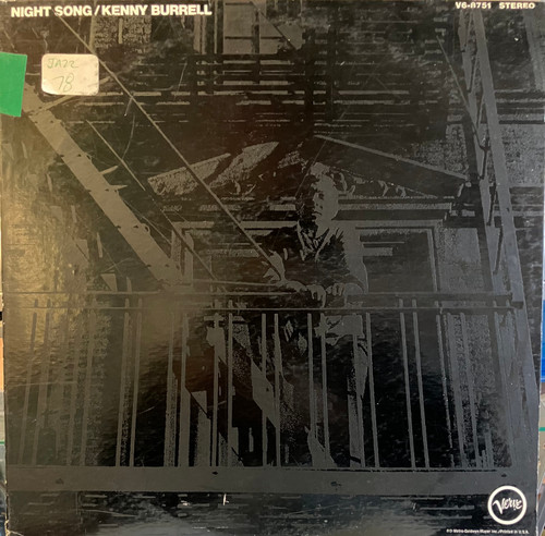 Kenny Burrell — Night Song (EX/VG-) (1971, US, Repress)