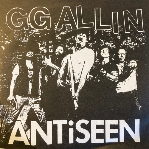 GG Allin & Antiseen - Violence Now/C*ck On The Loose 7" (1992 US, 7" 45rpm, foldout cover, includes mail order sheet. EX/EX)