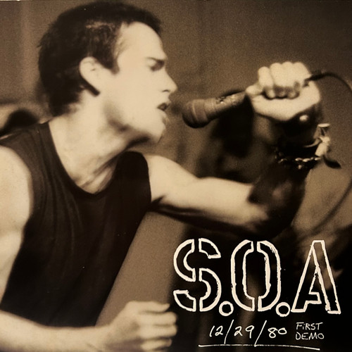 S.O.A - First Demo 12/29/80 7” (2014, red vinyl, NM/EX) 