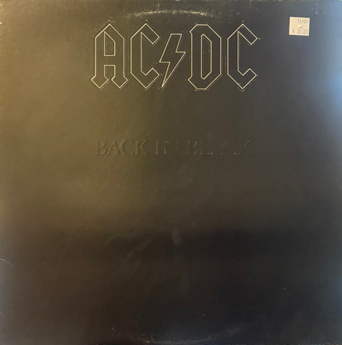 AC/DC - Back In Black (1980 Canada, Embossed cover, VG+/VG)