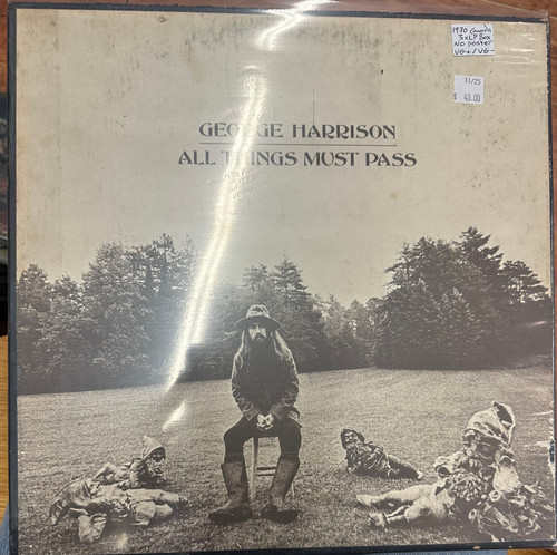 George Harrison - All Things Must Pass (1970 Canada, 3xLP, No Poster, VG+/VG-)