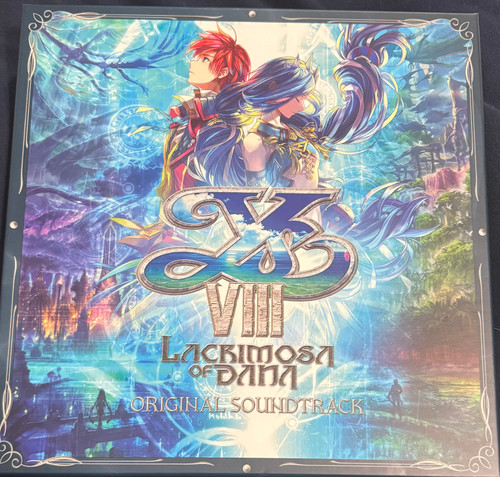 Ys VIII Lacrimosa of Dana Original Soundtrack (2024 Limited Edition 3LP Boxset on Blue Eternis Vinyl with 2 Prints)