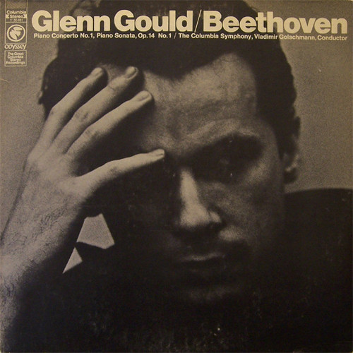 Glenn Gould / Beethoven, The Columbia Symphony, Vladimir Golschmann – Piano Concerto No. 1, Piano Sonata Op. 14 No. 1 (LP used US 19071 compilation VG-/VG+)